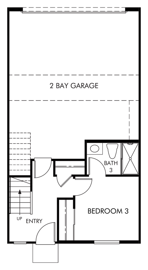 Plan 1 floor plan drawing, Cabrilla I