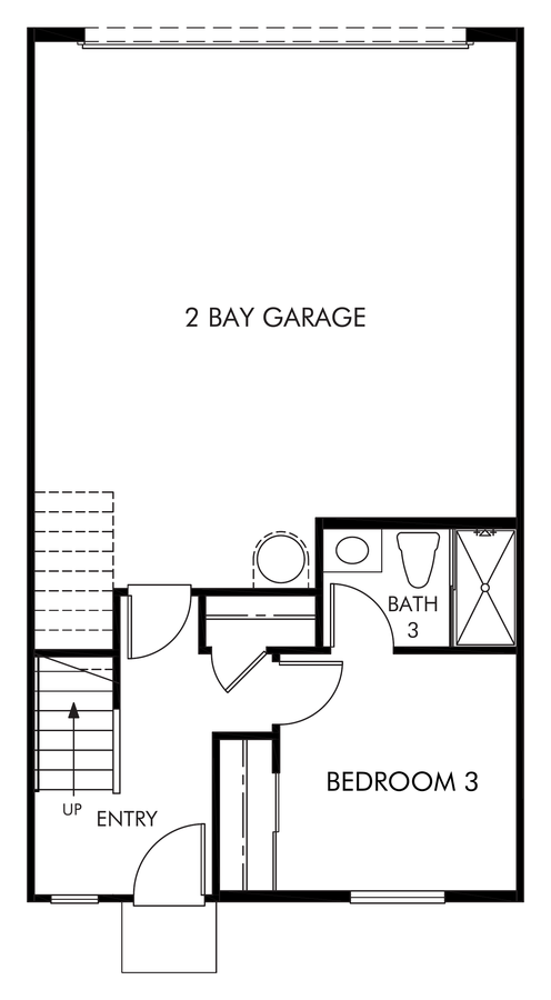 Residence 1 floor plan drawing, Cabrilla II