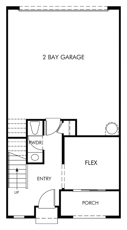 Residence 2 floor plan drawing, Cabrilla II