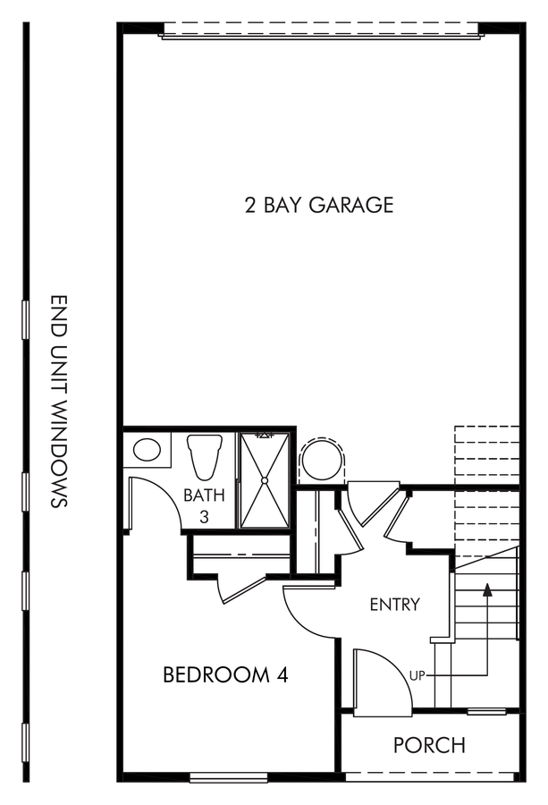 Residence 3 floor plan drawing, Cabrilla II