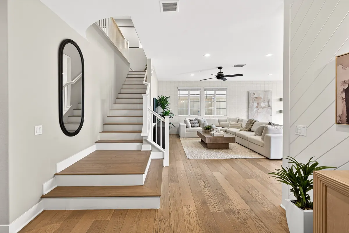 Stair and living area in The Estates at Ponte Vista